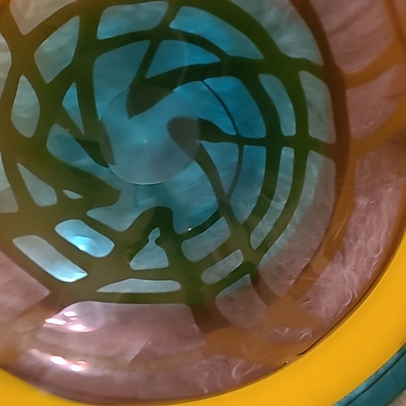 Viz Glass plate, hand blown art glass - Picture 4 of 5